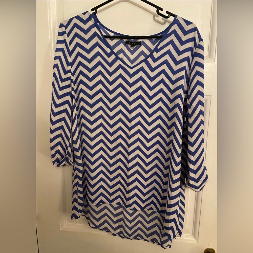 Kiara Chevron Striped blouse